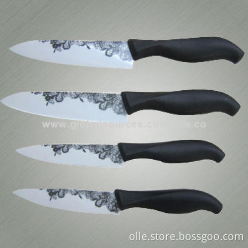 Ceramic Knife with Fashion Womanish Lace Print Blade